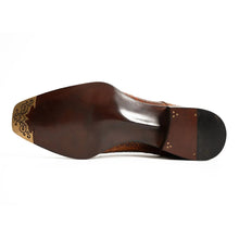 Load image into Gallery viewer, Classic Brown Crocodile Norwegian Derby Shoes
