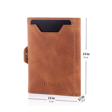 Load image into Gallery viewer, Verona Front Pocket Trifold Leather Wallet
