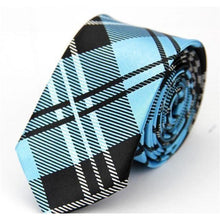 Load image into Gallery viewer, Colorful Plaids &amp; Stripes Collection Skinny Ties - 20 Colors &amp; Styles

