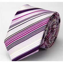 Load image into Gallery viewer, Colorful Plaids &amp; Stripes Collection Skinny Ties - 20 Colors &amp; Styles
