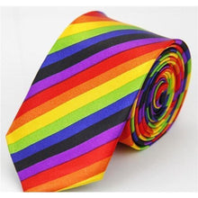 Load image into Gallery viewer, Colorful Plaids &amp; Stripes Collection Skinny Ties - 20 Colors &amp; Styles
