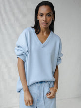 Load image into Gallery viewer, Colorful Loose Fit V-Neck Long Sleeve Sweater | NCS
