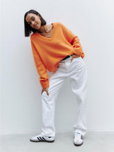 Load image into Gallery viewer, Colorful Loose Fit V-Neck Long Sleeve Sweater | NCS
