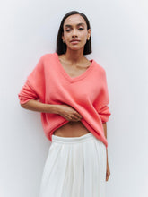 Load image into Gallery viewer, Colorful Loose Fit V-Neck Long Sleeve Sweater | NCS
