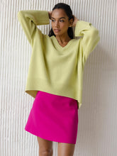 Load image into Gallery viewer, Colorful Loose Fit V-Neck Long Sleeve Sweater | NCS
