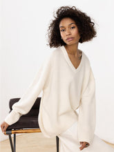 Load image into Gallery viewer, Colorful Loose Fit V-Neck Long Sleeve Sweater | NCS
