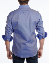 Load image into Gallery viewer, Contrast Collar Button-Up Shirt //  - Contemporary Fit - contrast  trimming- final sale

