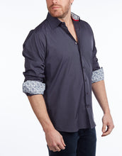 Load image into Gallery viewer, Contrast Collar Button-Up Shirt // Contemporary Fit - contrast  trimming - final sale
