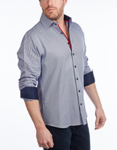 Load image into Gallery viewer, Contrast Collar Button-Up Shirt //  - Contemporary Fit - contrast  trimming- final sale
