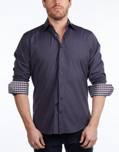 Load image into Gallery viewer, Contrast Collar Button-Up Shirt // Contemporary Fit - contrast  trimming - final sale
