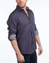 Load image into Gallery viewer, Contrast Collar Button-Up Shirt // Contemporary Fit - contrast  trimming - final sale
