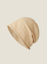 Load image into Gallery viewer, Cotton Linen Slouchy Beanie Lightweight Breathable Casual Hat

