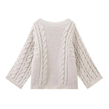 Load image into Gallery viewer, Cozy Bell Sleeve Cable Knit Sweater | NCS
