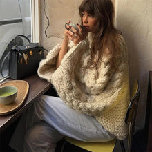 Load image into Gallery viewer, Cozy Bell Sleeve Cable Knit Sweater | NCS
