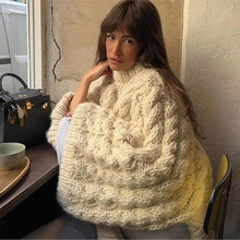 Load image into Gallery viewer, Cozy Bell Sleeve Cable Knit Sweater | NCS
