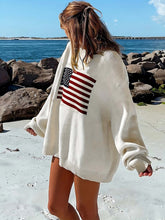 Load image into Gallery viewer, Cozy &amp; Patriotic American Flag Knit Sweater | NCS
