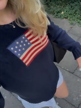Load image into Gallery viewer, Cozy &amp; Patriotic American Flag Knit Sweater | NCS
