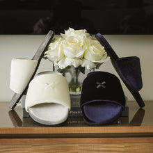 Load image into Gallery viewer, Women's Midnight Navy Velvet House Slide
