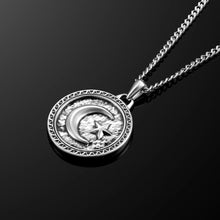 Load image into Gallery viewer, Star &amp; Crescent Amulet - Sterling Silver
