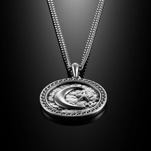 Load image into Gallery viewer, Star &amp; Crescent Amulet - Sterling Silver
