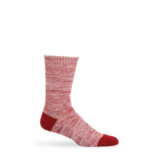 Load image into Gallery viewer, Crimson Marl Casual Crew Socks
