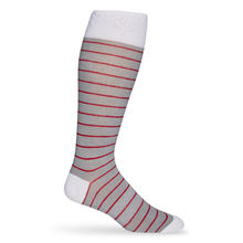 Load image into Gallery viewer, Crimson - Wide Stripe Socks
