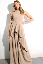 Load image into Gallery viewer, Escape to Milan Taupe Pleated Pants Set
