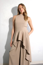 Load image into Gallery viewer, Escape to Milan Taupe Pleated Pants Set
