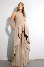 Load image into Gallery viewer, Escape to Milan Taupe Pleated Pants Set
