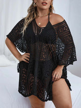 Load image into Gallery viewer, Crochet Tassel Hollow Tie Shawl Cover-up | NCS
