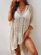 Load image into Gallery viewer, Crochet Tassel Hollow Tie Shawl Cover-up | NCS
