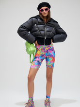 Load image into Gallery viewer, Cropped Biker Puffer Jacket LOWER EAST SIDE BYMANYC ® New York
