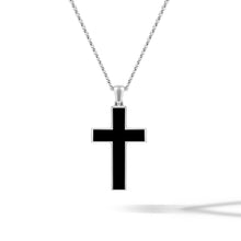 Load image into Gallery viewer, Stone Cross (Large) - Black Onyx

