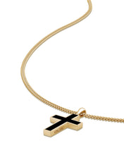 Load image into Gallery viewer, Stone Cross Pendant - Gold Set
