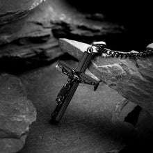 Load image into Gallery viewer, Crucifix Pendant - Stealth
