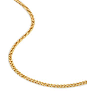 Load image into Gallery viewer, Curb Chain Necklace, 3MM - 14K Gold
