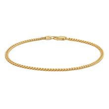 Load image into Gallery viewer, Curb Chain Bracelet, 3MM - 14K Gold
