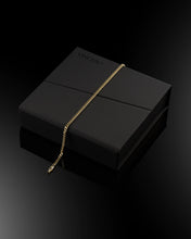 Load image into Gallery viewer, Curb Chain Bracelet, 3MM - 14K Gold
