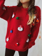 Load image into Gallery viewer, Cute 3D Santa Claus Christmas Knit Sweater | NCS
