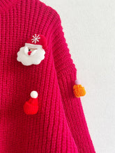 Load image into Gallery viewer, Cute 3D Santa Claus Christmas Knit Sweater | NCS
