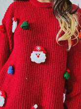 Load image into Gallery viewer, Cute 3D Santa Claus Christmas Knit Sweater | NCS
