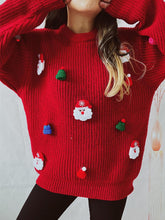 Load image into Gallery viewer, Cute 3D Santa Claus Christmas Knit Sweater | NCS
