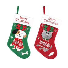 Load image into Gallery viewer, Cute Cat &amp; Dog Christmas Stocking | NCS
