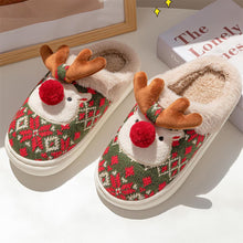 Load image into Gallery viewer, Cute Christmas Reindeer Winter Slippers | NCS
