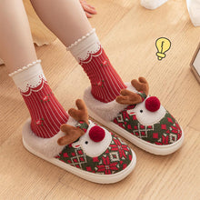Load image into Gallery viewer, Cute Christmas Reindeer Winter Slippers | NCS

