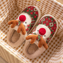 Load image into Gallery viewer, Cute Christmas Reindeer Winter Slippers | NCS
