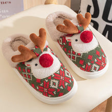 Load image into Gallery viewer, Cute Christmas Reindeer Winter Slippers | NCS
