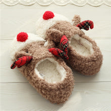 Load image into Gallery viewer, Cute Fuzzy Reindeer House Slippers | NCS
