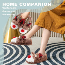 Load image into Gallery viewer, Cute Fuzzy Reindeer House Slippers | NCS
