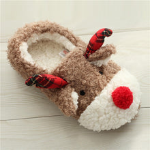 Load image into Gallery viewer, Cute Fuzzy Reindeer House Slippers | NCS
